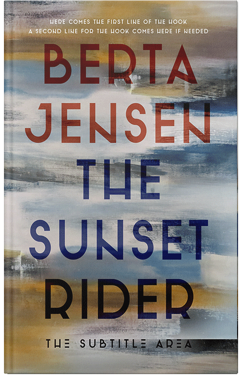 Front view of Premade Abstract Book Cover - Star Dust