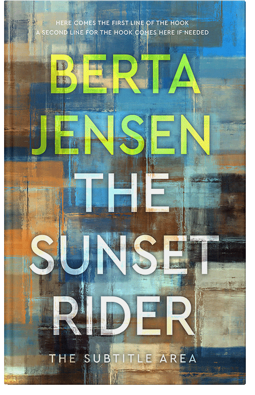 Front view of Premade Abstract Book Cover - Corduroy