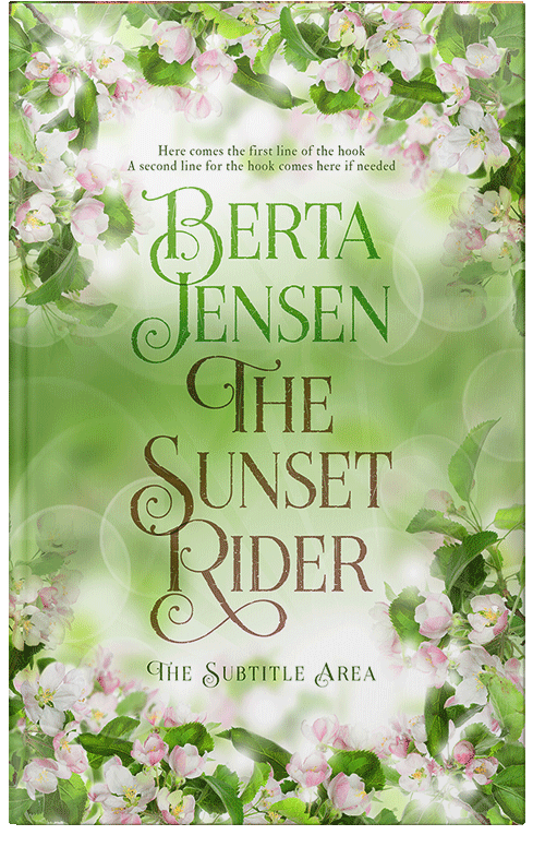 Front view of Premade Abstract Book Cover - Tana