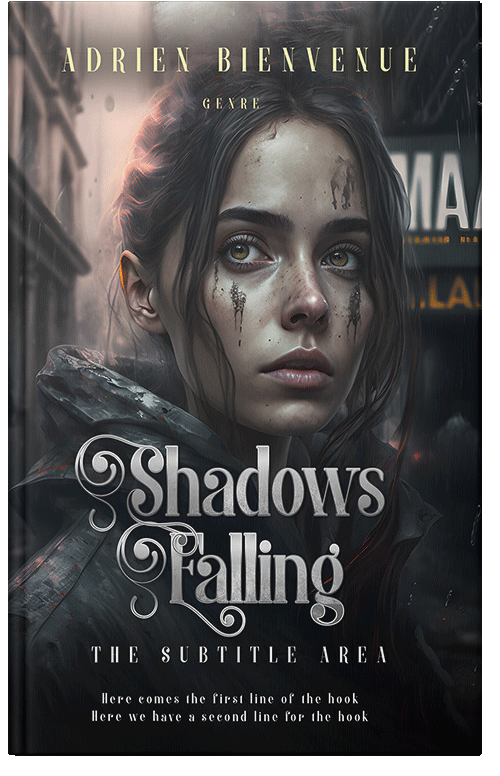 Front view of Premade Apocalyptica Book Cover - Shark