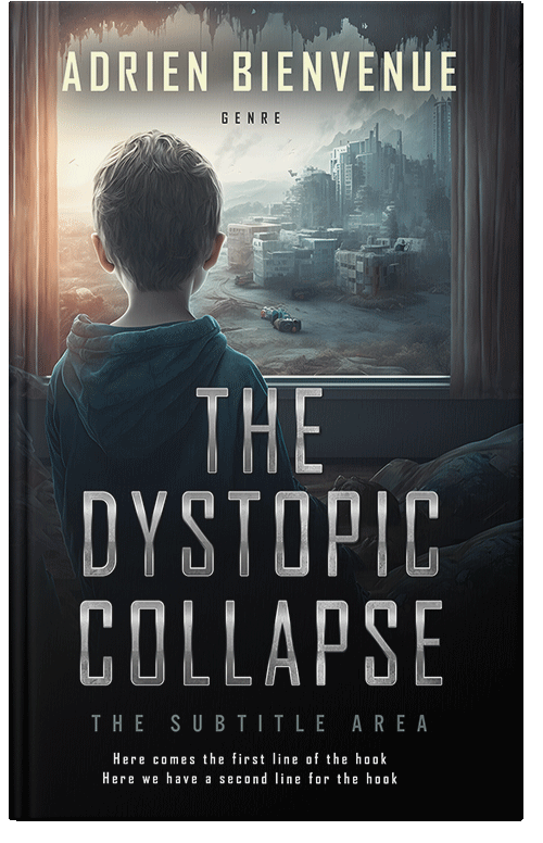 Front view of Ash #26491 - Premade Apocalyptica Book Cover