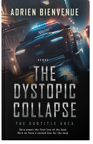 Pre Made Book Cover Black