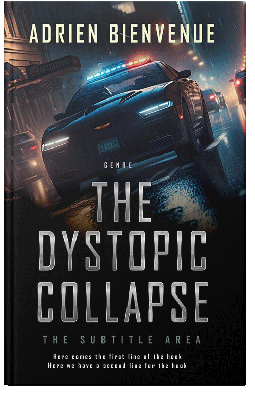 Front view of Black #26492 - Premade Mystery & Thriller & Suspense Book Cover