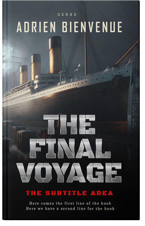 Front view of Shark #26498 - Premade Historical Book Cover