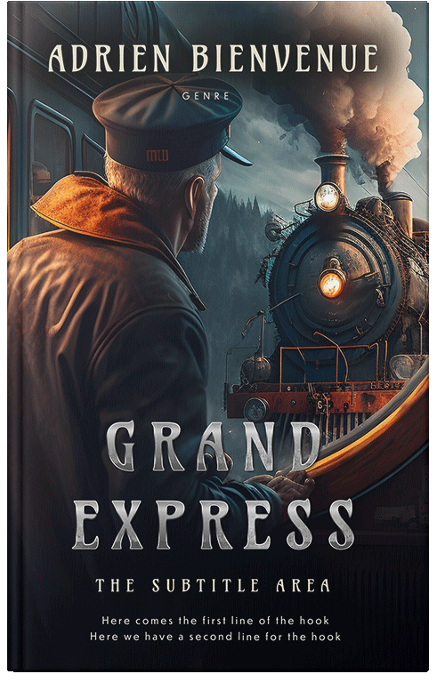 Front view of Premade Travel Book Cover - Cinder