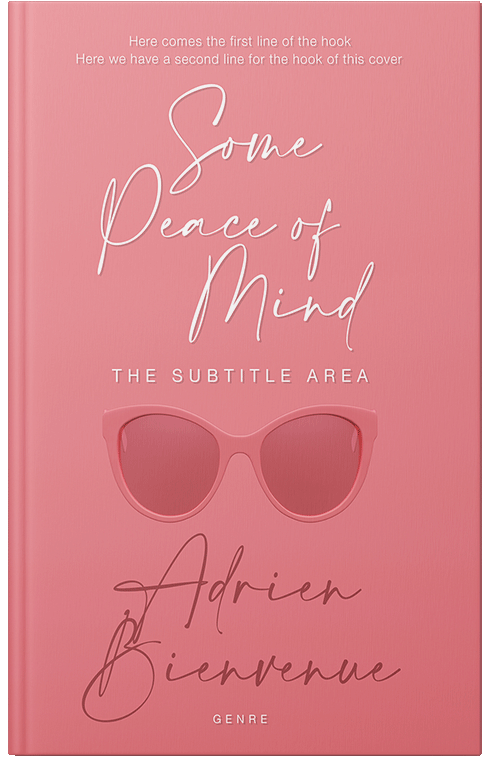 Front view of Sea Pink #26519 - Premade Abstract Book Cover