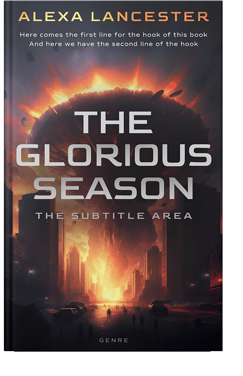 Front view of Burning Sand #26569 - Premade Apocalyptica Book Cover