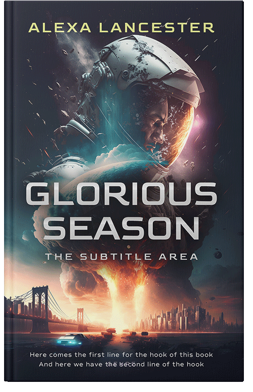 Front view of Premade Apocalyptica Book Cover - Akaroa