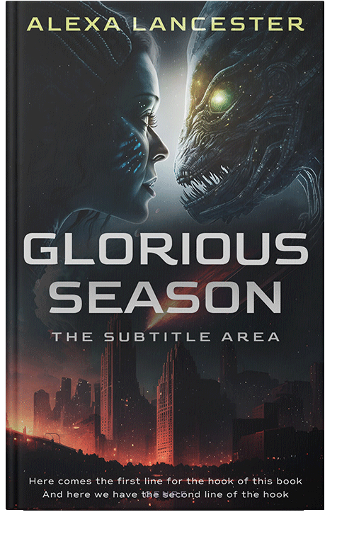 Front view of Shark #26571 - Premade Apocalyptica Book Cover | BookCoverZone