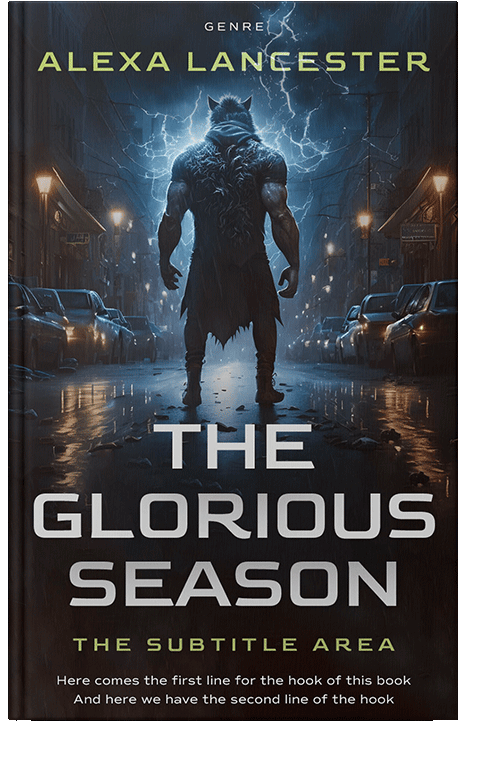 Front view of Shark #26582 - Premade Horror Book Cover