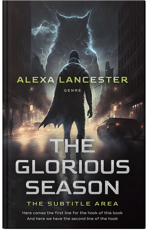 Front view of Premade Horror Book Cover - Thunder