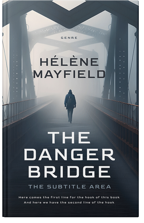 Front view of Premade Mystery & Thriller & Suspense Book Cover - Oxford Blue