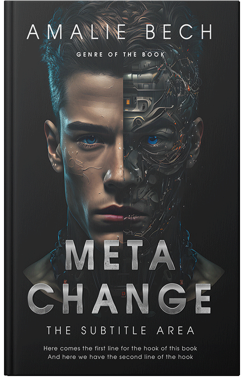 Front view of Shark #26675 - Premade Science Fiction Book Cover