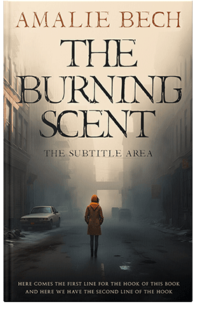 Pre Made Book Cover Almond