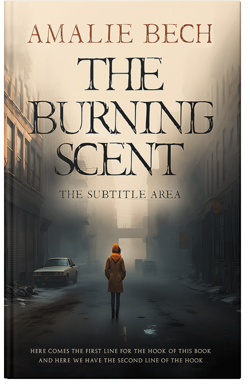 Front view of Almond #26701 - Premade Apocalyptica Book Cover