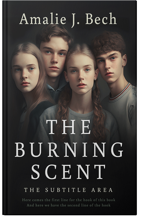 Front view of Premade Romance Book Cover - Coral Reef