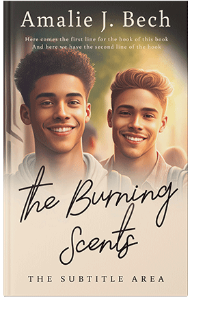 Pre Made Book Cover Almond