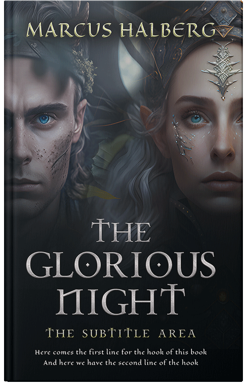 Front view of Shark #26760 - Premade Fantasy Book Cover