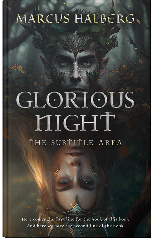 Front view of Heavy Metal #26761 - Premade Fantasy Book Cover