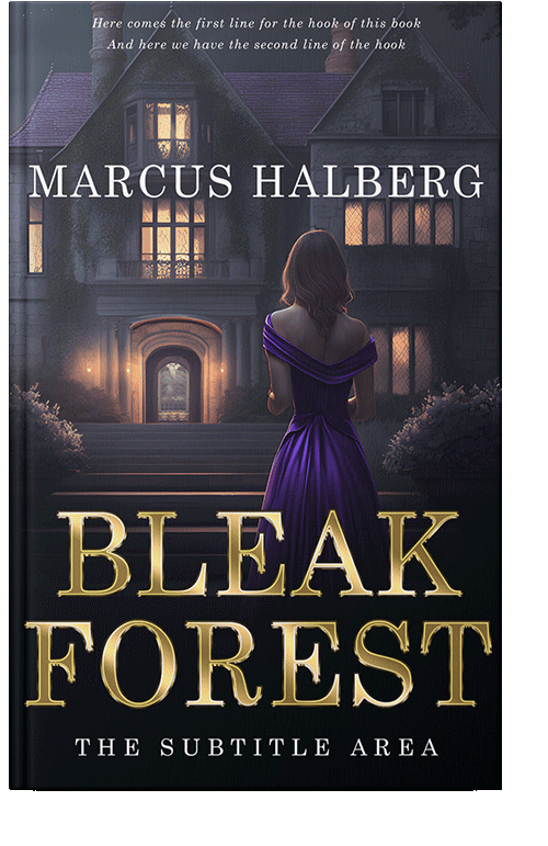 Front view of Steel Gray #26765 - Premade Historical Book Cover