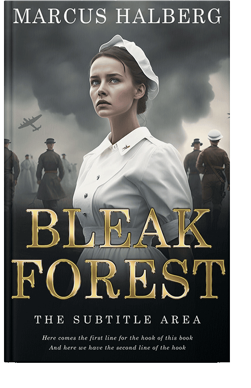 Front view of Shark #26773 - Premade Historical Book Cover