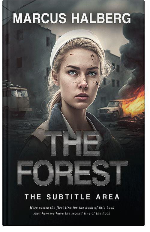 Front view of Shark #26774 - Premade Apocalyptica Book Cover