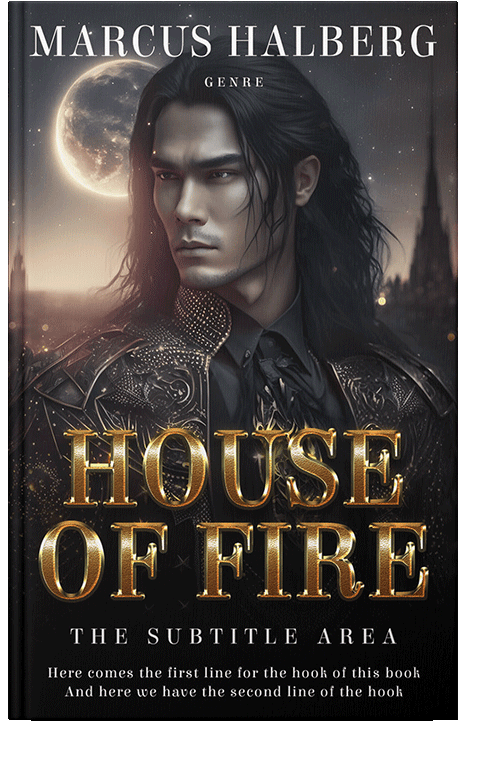 Front view of Thunder #26791 - Premade Fantasy Book Cover