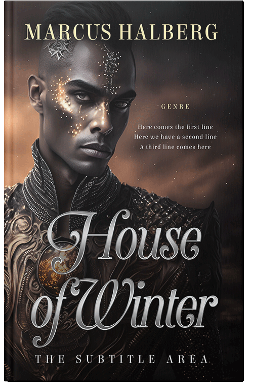 Front view of Premade Science Fiction Book Cover - Cocoa Brown