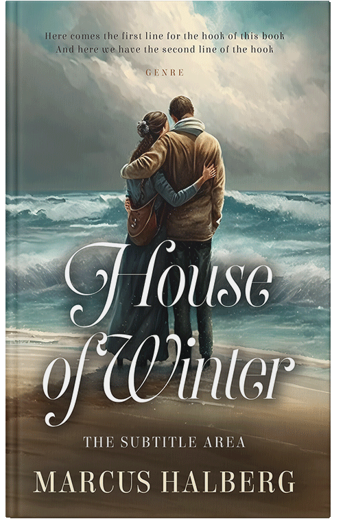 Front view of Fuscous Gray #26806 - Premade Romance Book Cover