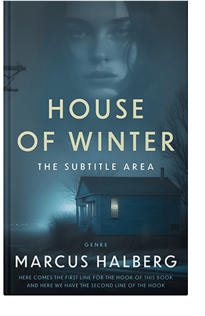 Pre Made Book Cover Blue Dianne