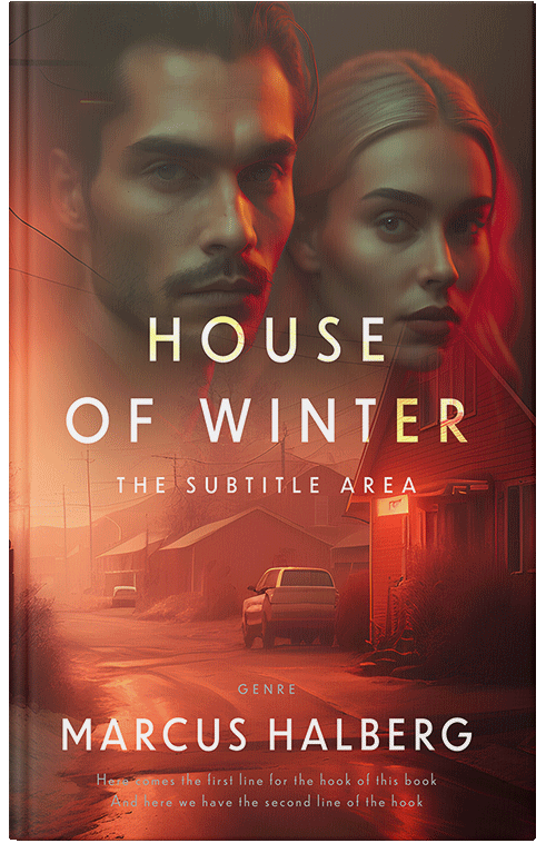 Front view of Premade Mystery & Thriller & Suspense Book Cover - Nutmeg