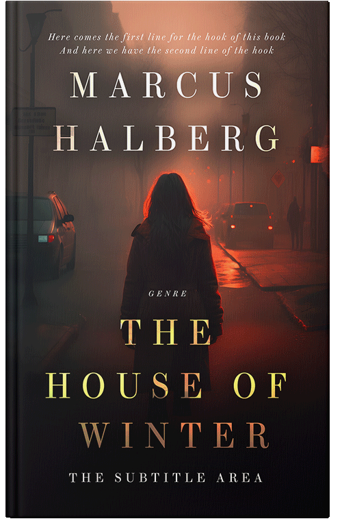 Front view of Premade Mystery & Thriller & Suspense Book Cover - Cocoa Brown