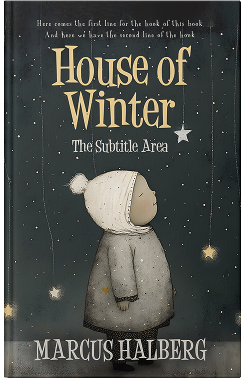 Front view of Outer Space #26850 - Premade Surreal Book Cover