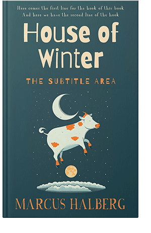 Pre Made Book Cover Blue Dianne