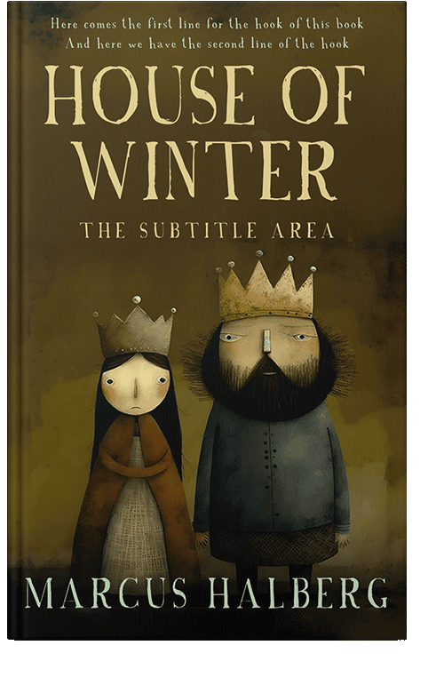 Front view of Bronze #26861 - Premade Children's Book Cover