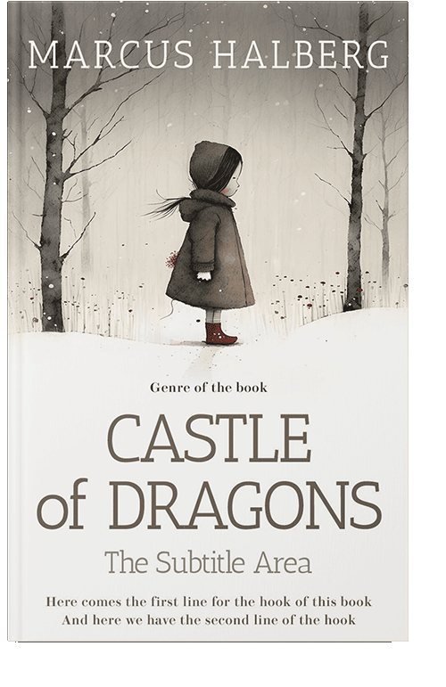 Front view of Satin Linen #26866 - Premade Horror Book Cover