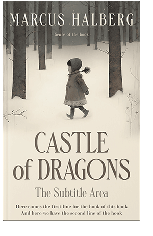 Pre Made Book Cover Ecru White