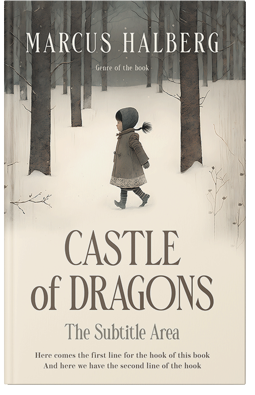 Front view of Ecru White #26867 - Premade Horror Book Cover