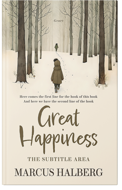 Front view of Beige #26869 - Premade Horror Book Cover