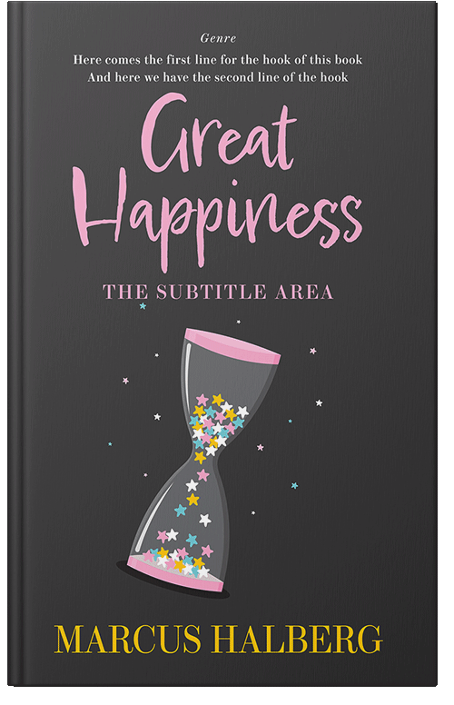 Front view of Premade Abstract Book Cover - Mine Shaft