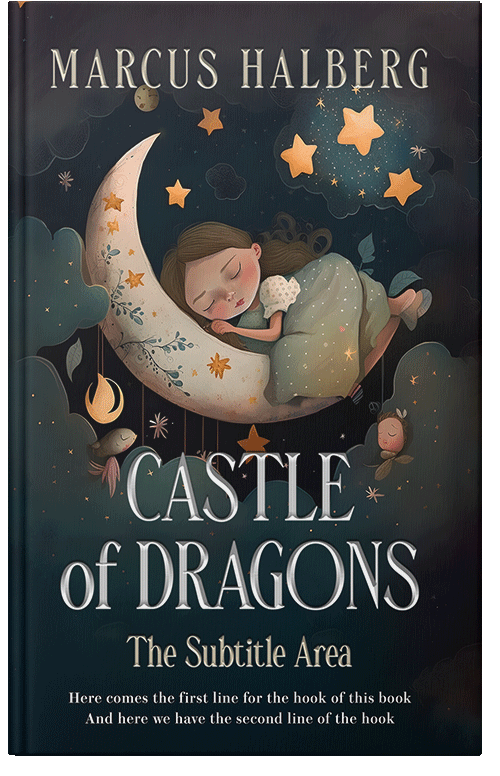 Front view of Mirage #26896 - Premade Surreal Book Cover