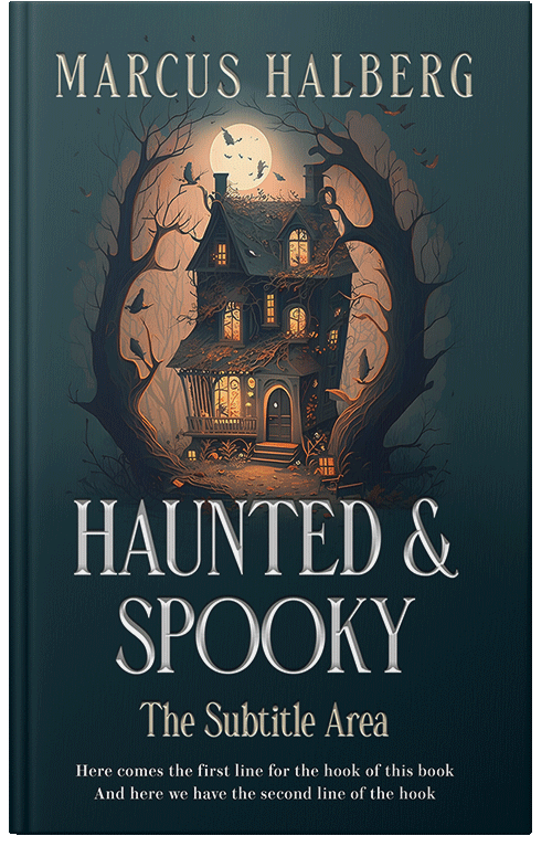 Front view of Gable Green #26899 - Premade Horror Book Cover