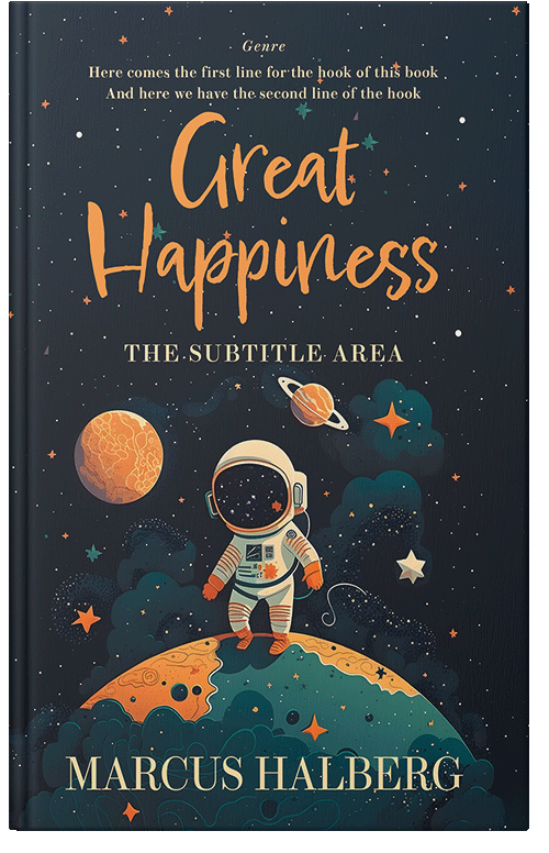 Front view of Premade Children's Book Cover - Mirage