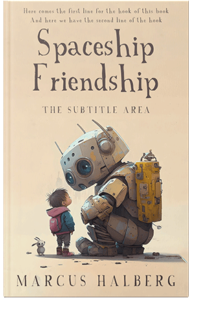 Pre Made Book Cover Albescent White