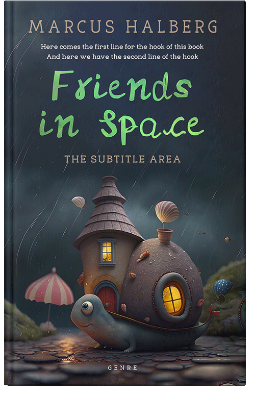 Front view of Premade Fantasy Book Cover - Ebony Clay