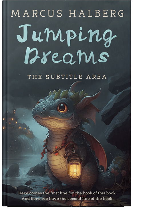 Front view of Shark #26920 - Premade Fantasy Book Cover