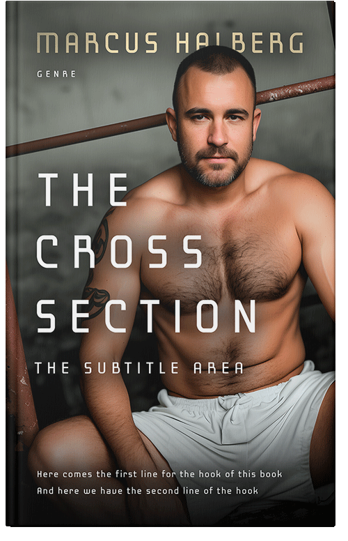 Front view of Premade Romance Book Cover - Taupe