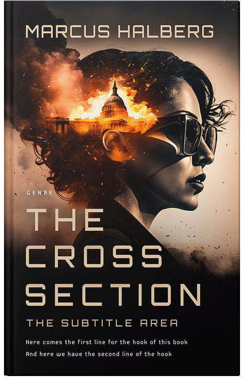 Front view of Premade Mystery & Thriller & Suspense Book Cover - Night Rider