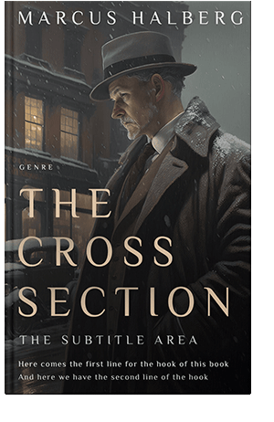 Pre Made Book Cover Cod Gray