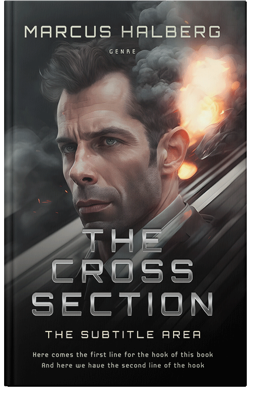 Front view of Cod Gray #27026 - Premade Mystery & Thriller & Suspense Book Cover